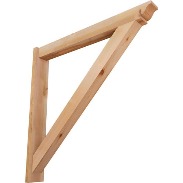 Ekena Millwork 6 in. x 42 in. x 42 in. Traditional Smooth Western Red Cedar Outlooker