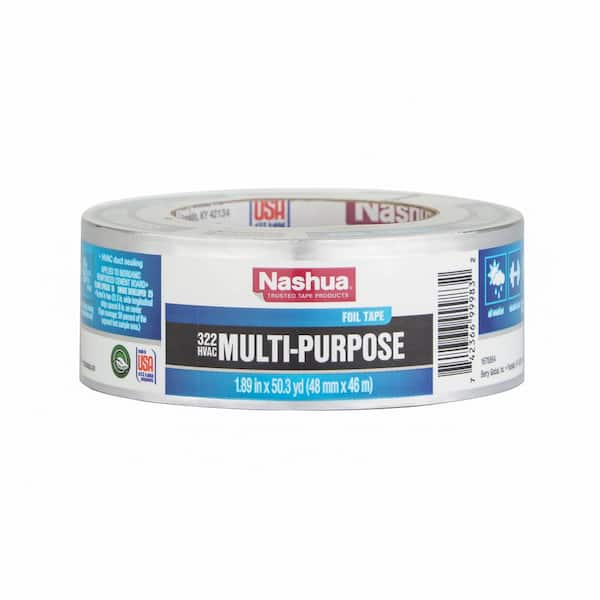 Nashua Tape 1.89 in. x 50 yd. 322 Multi-Purpose HVAC Foil Duct Tape