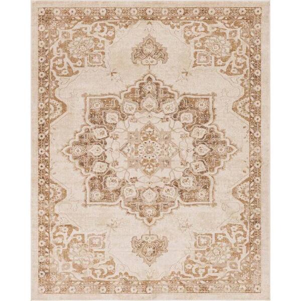Unique Loom Utopia Helios Beige 8' 0 x 10' 0 Area Rug