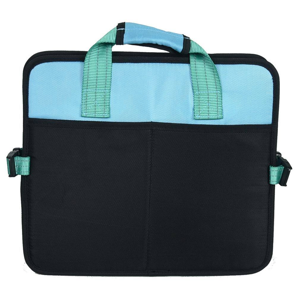Small Blue Folding Travel Pet Bed with Nylon Handle