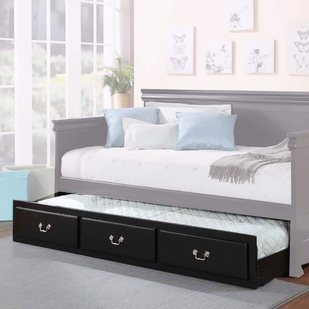 Acme Furniture Bailee Black Twin Daybed Trundle Only Trundle 39097 The Home Depot