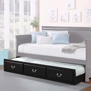 Bailee Black Twin Daybed with Trundle