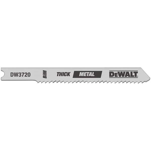 DEWALT 3 in. 14 TPI Thick Metal Cutting Jig Saw Blade Bi-Metal U-Shank (5-Pack)