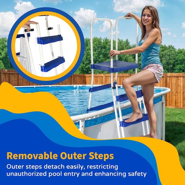 A-frame Pool Ladder Intex Deluxe Pool Ladder With Removable Steps