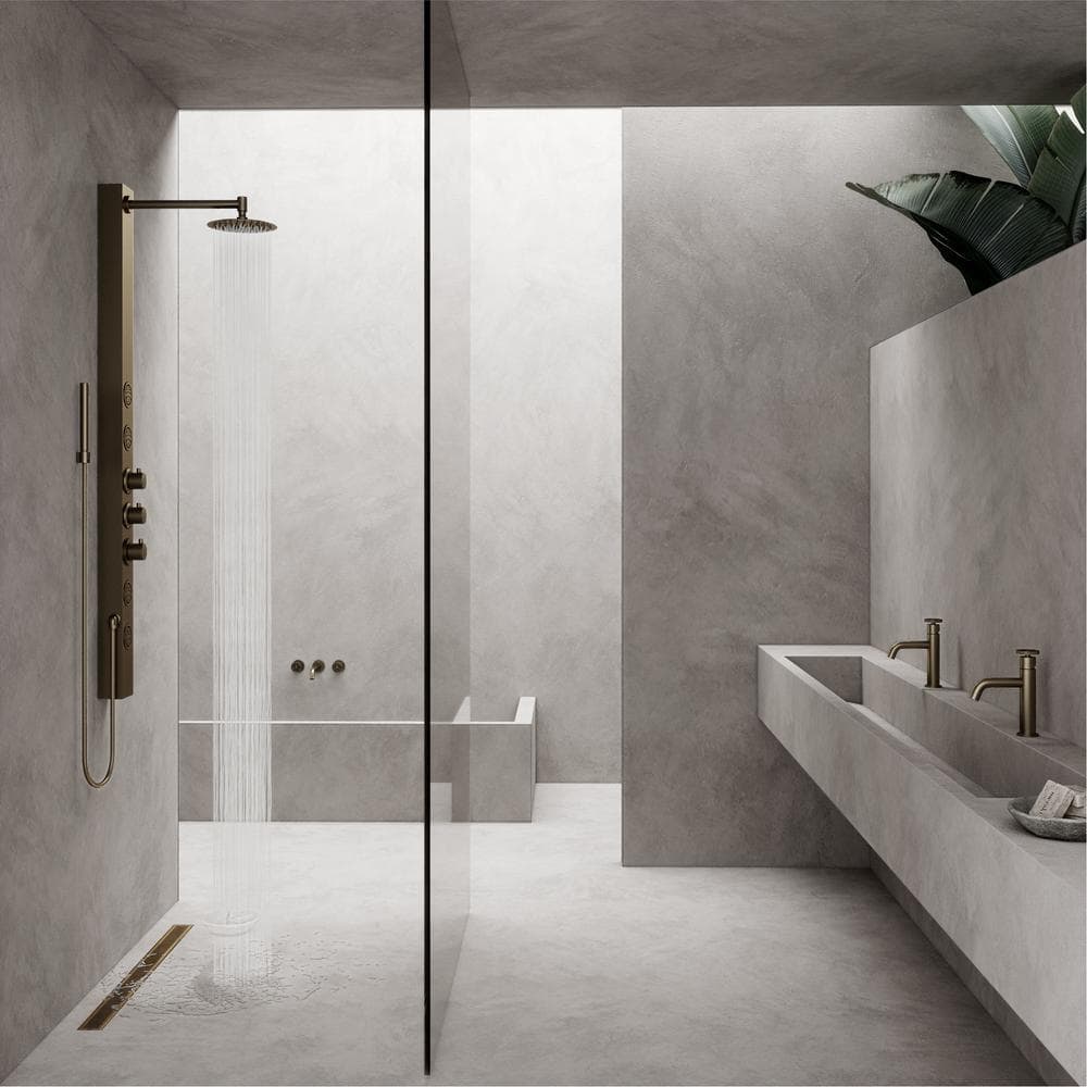 Elan 36" Matte Brushed Gold Linear Shower Drain