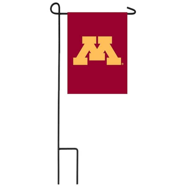 1 ft. x 1-1/2 ft. University of Minnesota 2-Sided Garden Flag with 3-2/3 ft. Metal Flagpole