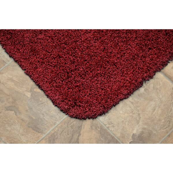 Jazz Chili Pepper Red 24 in. x 40 in. Washable Bathroom Accent Rug