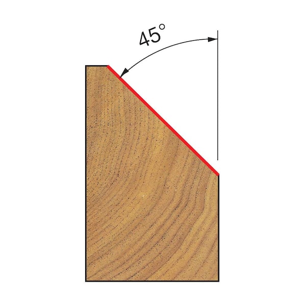 DIABLO 1/4 in. Chamfer Bit DR40104 - The Home Depot