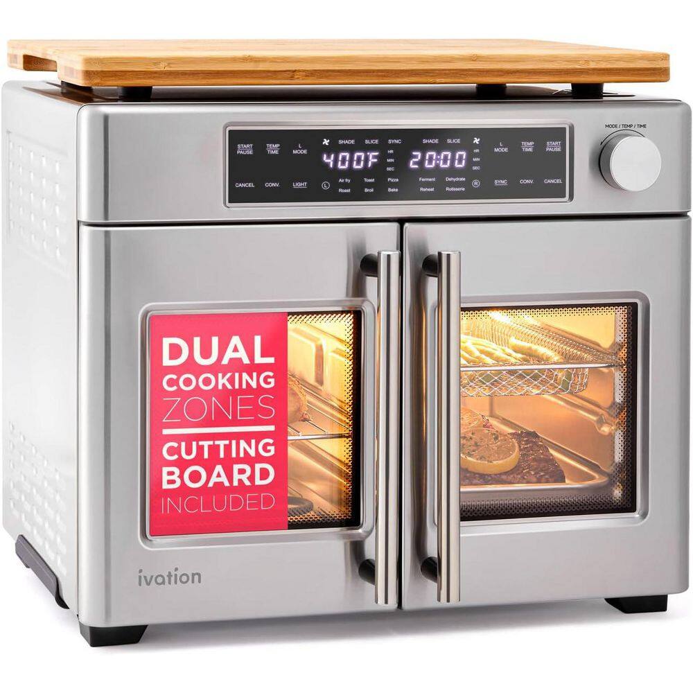 32 Qt. Stainless Steel 10-in-1 Contertop Air Fryer Toaster Oven with Rotisserie, Digital Display and Accessories price history on PriceWatchPro