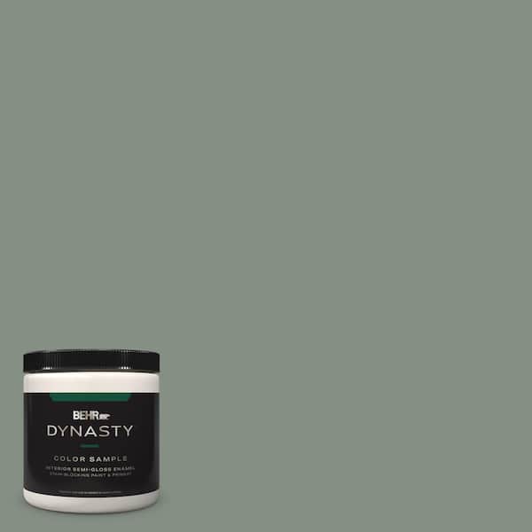BEHR DYNASTY 8 oz. #ECC-49-3 Forest Moss Semi-Gloss Enamel Stain-Blocking Interior/Exterior Paint & Primer Sample