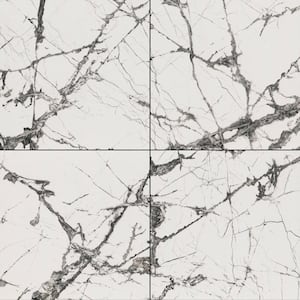 Andrassy 48 in. x 48 in. Polished Porcelain Marble Look Floor and Wall Tile (15.50 sq. ft./Case)