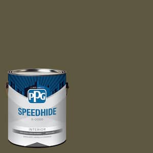 1 gal. PPG1113-7 Olive Green Eggshell Interior Paint