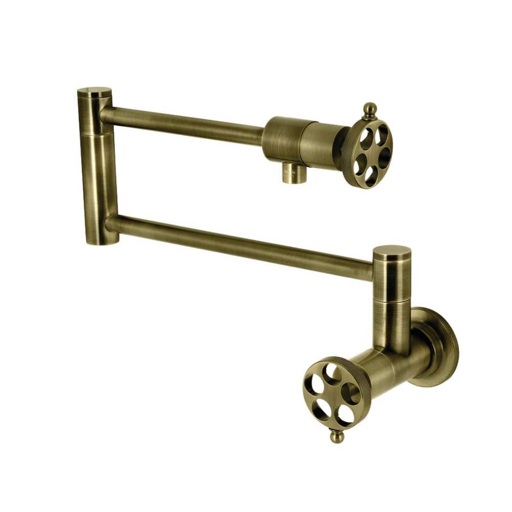 Wendell Wall Mount Pot Filler in Antique Brass price history on PriceWatchPro