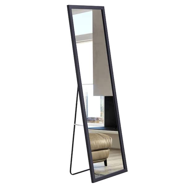 Vsmile 18.1 in. W x 57.9 in. H Modern Rectangle Wooden Framed Full Length Floor Mirror Standing Mirror