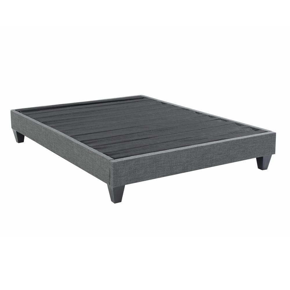 Contemporary Upholstered Grey King Platform Bed price history on PriceWatchPro