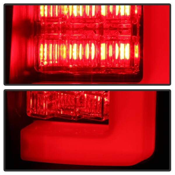 Spyder Auto Ford F150 09-14 Version Light Bar LED Tail Lights Black  Smoke 5084217 The Home Depot
