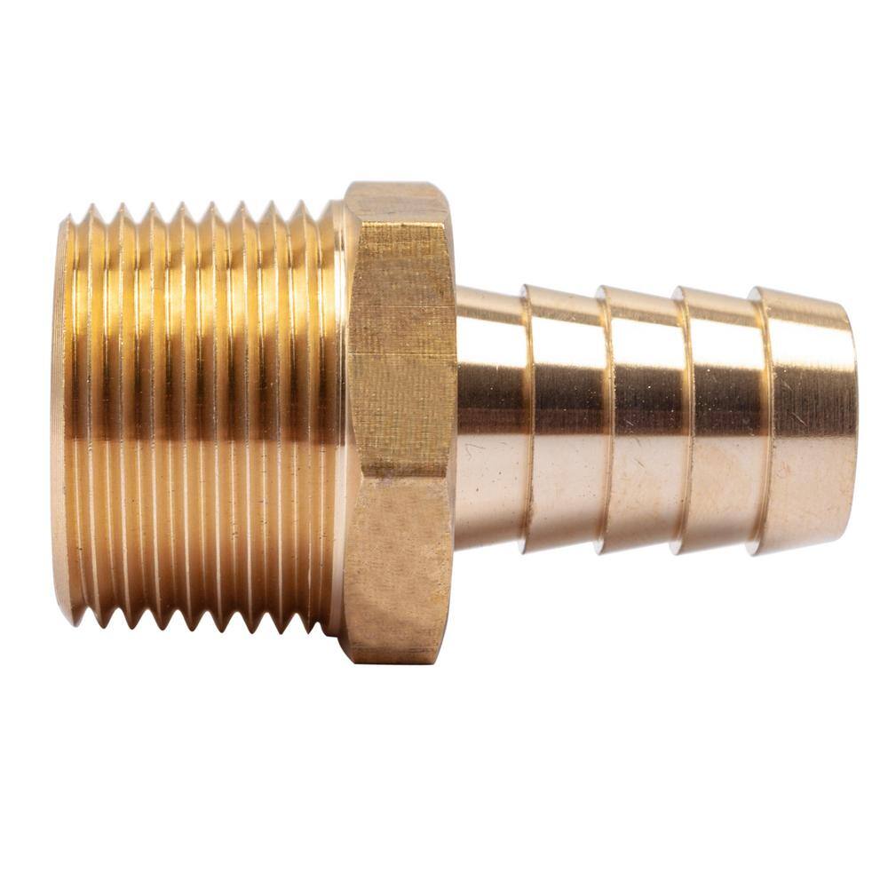 3/4quot X 5/8quot Hose ID Brass Barb Reducer SPLICER Fitting Fuel AIR Water 1 