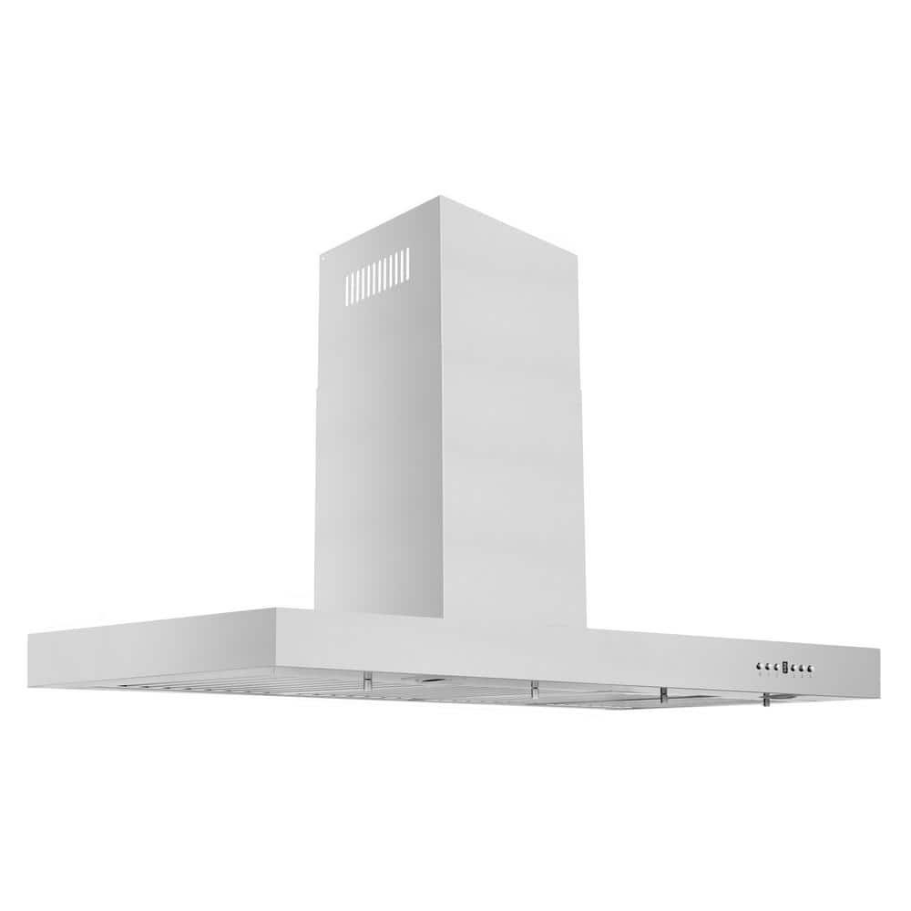 48 in. 400 CFM Convertible Vent Wall Mount Range Hood in Stainless Steel