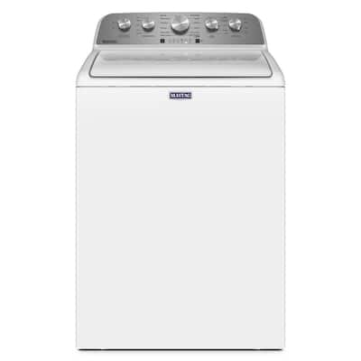 4.5 cu. ft. High-Efficiency White Top Load Washer Machine with Deep Water Wash and PowerWash Cycle