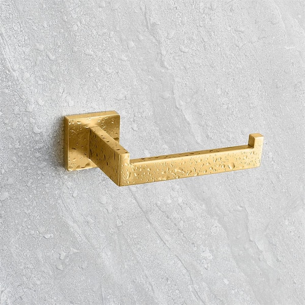 Vanityfair Self-Adhesive Wall-Mounted Toilet Paper Holder Brushed Gold