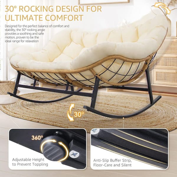 Wayfair Papasan Chair Outsunny Outdoor Rocking Chair Patio Set Of