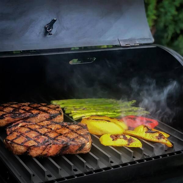 Gas and Charcoal Grill Combo with Smoker, Longhorn