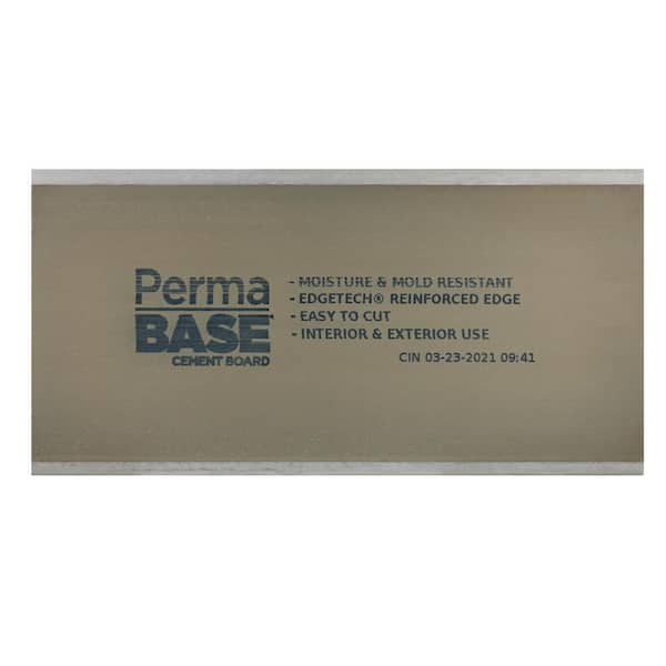 Permabase 5/8 in. H x 4 ft. W x 8 ft. L Cement Board