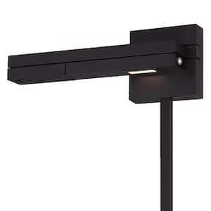 Flip Black Integrated LED Left Swing Arm 3000K