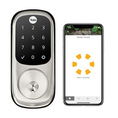 Yale Assure Lock SL Satin Nickel Thumbturn Deadbolt with Slim