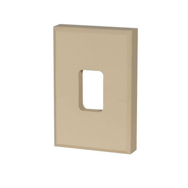 Fypon 8 in. x 8 in. x 2 in. Polyurethane Timber Square Fixture Mount