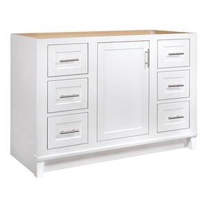 Kinghurst 48 in. W x 21 in. D x 33.5 in. H Bath Vanity Cabinet without Top in White