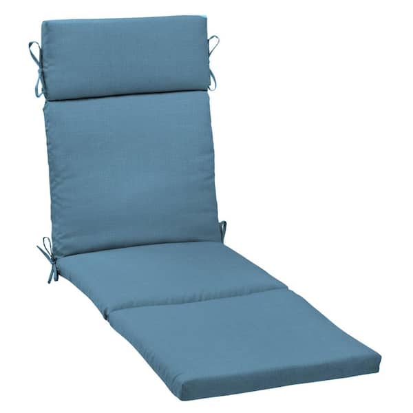 ARDEN 21 in. x 72. in Outdoor Chaise Lounge Cushion in French Blue Texture