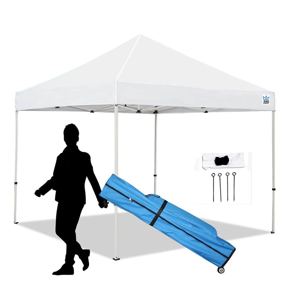 King Canopy Tuff Tent 10 ft. W x 10 ft. D Instant Canopy TTSHAL10WH