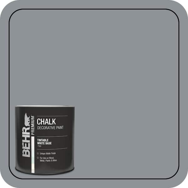 BEHR PREMIUM 1 qt. #PPU18-04 Dark Pewter Interior Chalk Decorative