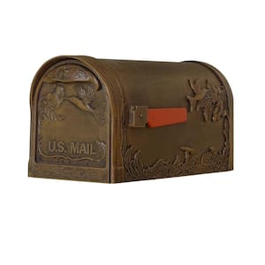 Hummingbird Copper Post Mount Mailbox