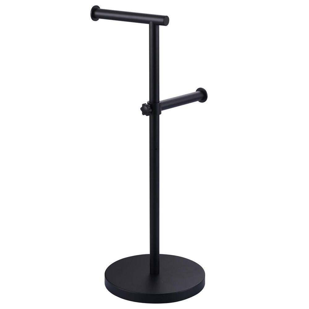 Double-Rod Freestanding Toilet Paper Holder in Matte Black price history on PriceWatchPro