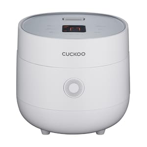 Cuckoo 6-Cup Red and White Micom Rice Cooker CR-0655F - The Home Depot