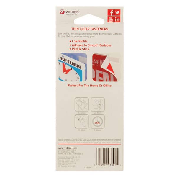 Sterilite 70 qt. Plastic Ultra Latch Storage Box in Clear, 4-Pack w/ Velcro  Sticky Back Pads, 75-Pack 4 x 19889804 + 91302 - The Home Depot