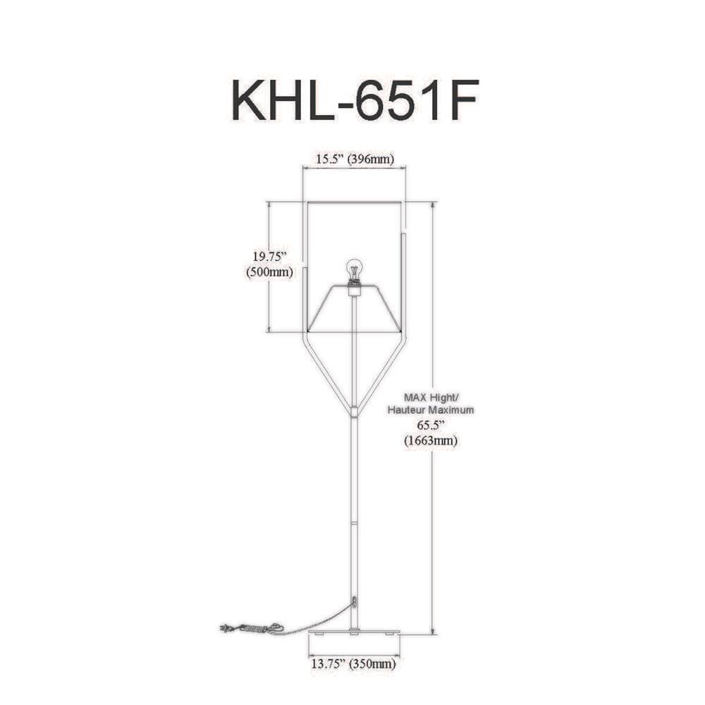 Khloe 65'' Matte Black Modern Floor Lamp with White Drum Shade
