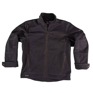 Lawton Men's Size Medium Stone Cotton/Lycra Jacket