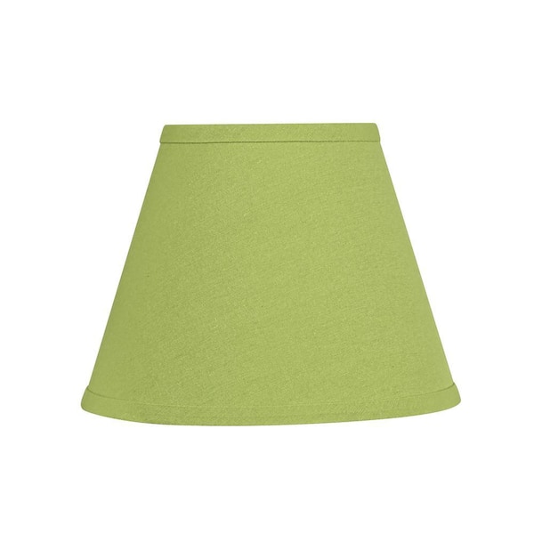 9 in. x 7 in. Lime Green Hardback Empire Lamp Shade