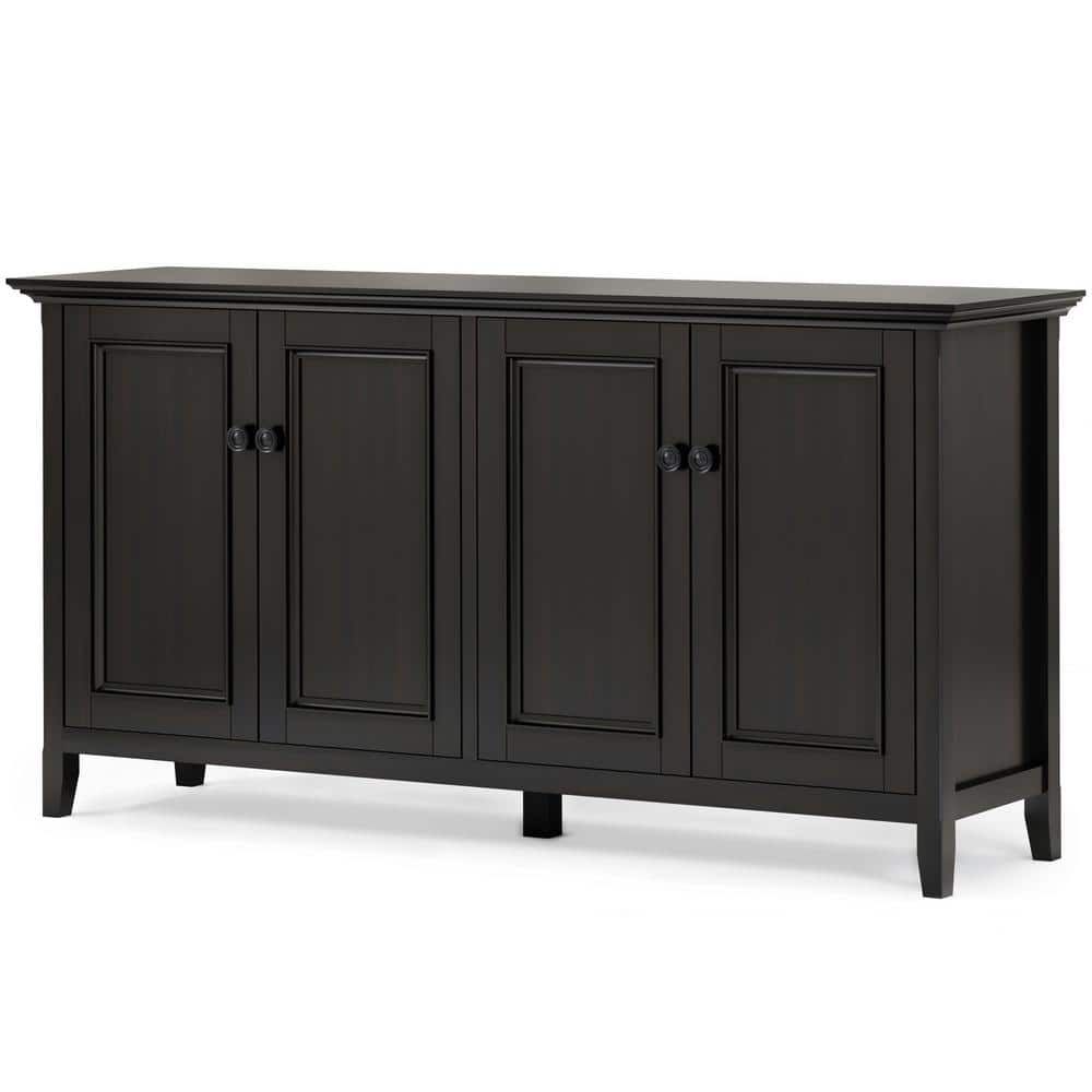 Amherst Brown Solid Wood 66" Traditional Storage Cabinet