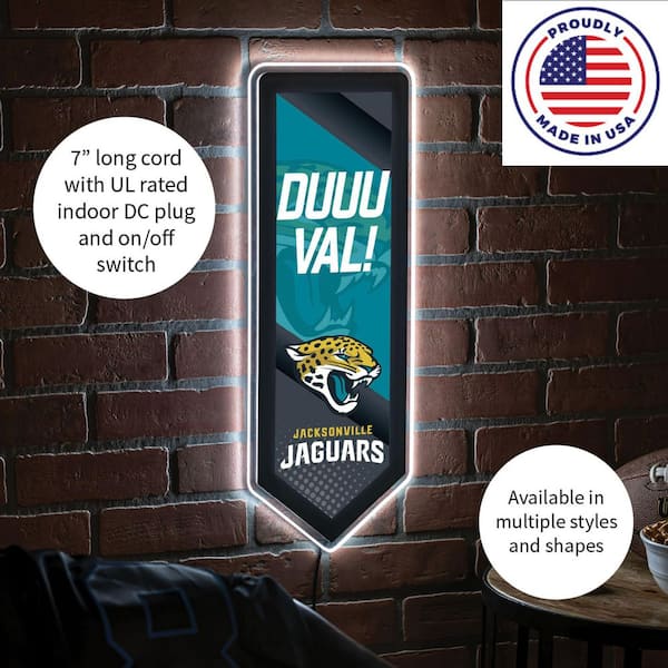 Evergreen Jacksonville Jaguars Round 23 in. Plug-in LED Lighted