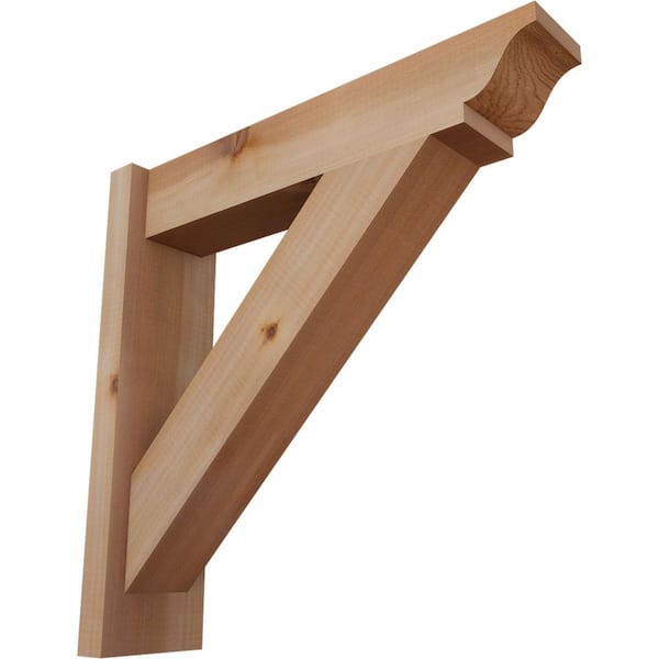 Ekena Millwork 6 in. x 22 in. x 22 in. Western Red Cedar Traditional Smooth Outlooker