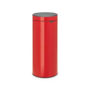 8 Gal. Touch Top Trash Can in Passion Red