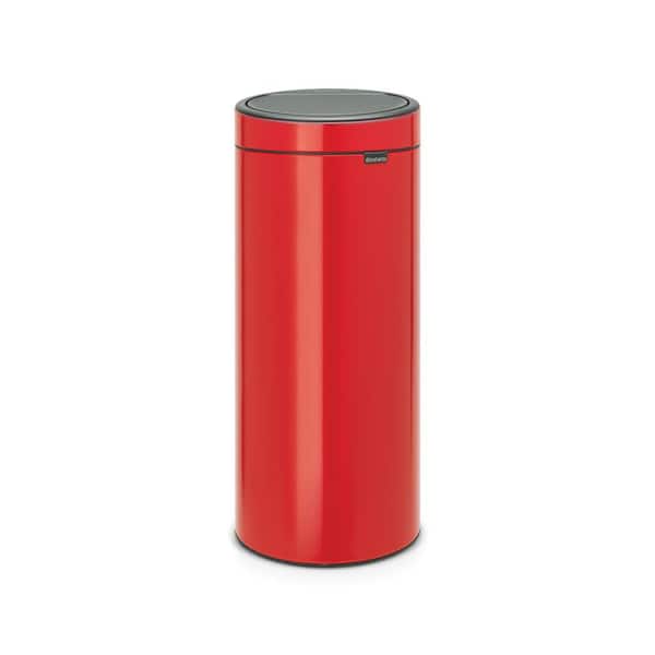 Brabantia 8 Gal. Touch Top Trash Can in Passion Red