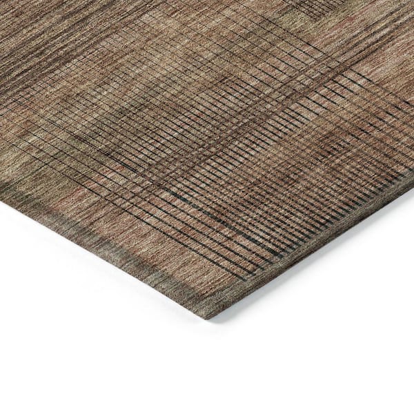 Chantille Machine Washable Indoor/Outdoor Abstract ACN820 Paprika 3 ft. x 5 ft. Area Rug