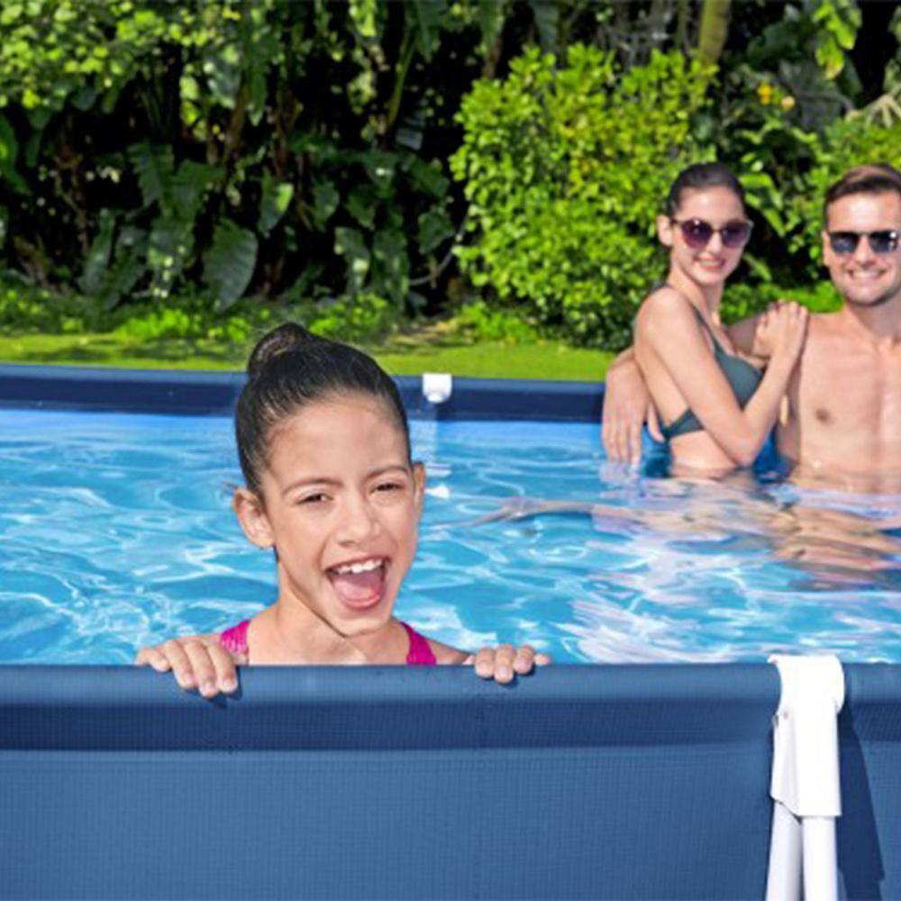 Bestway Steel Pro 13 ft x 32 in Rectangular Above Ground Pool with Filter and Pump