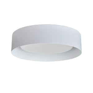 Marley 15.75 in. White Selectable LED Flush Mount Ceiling Light