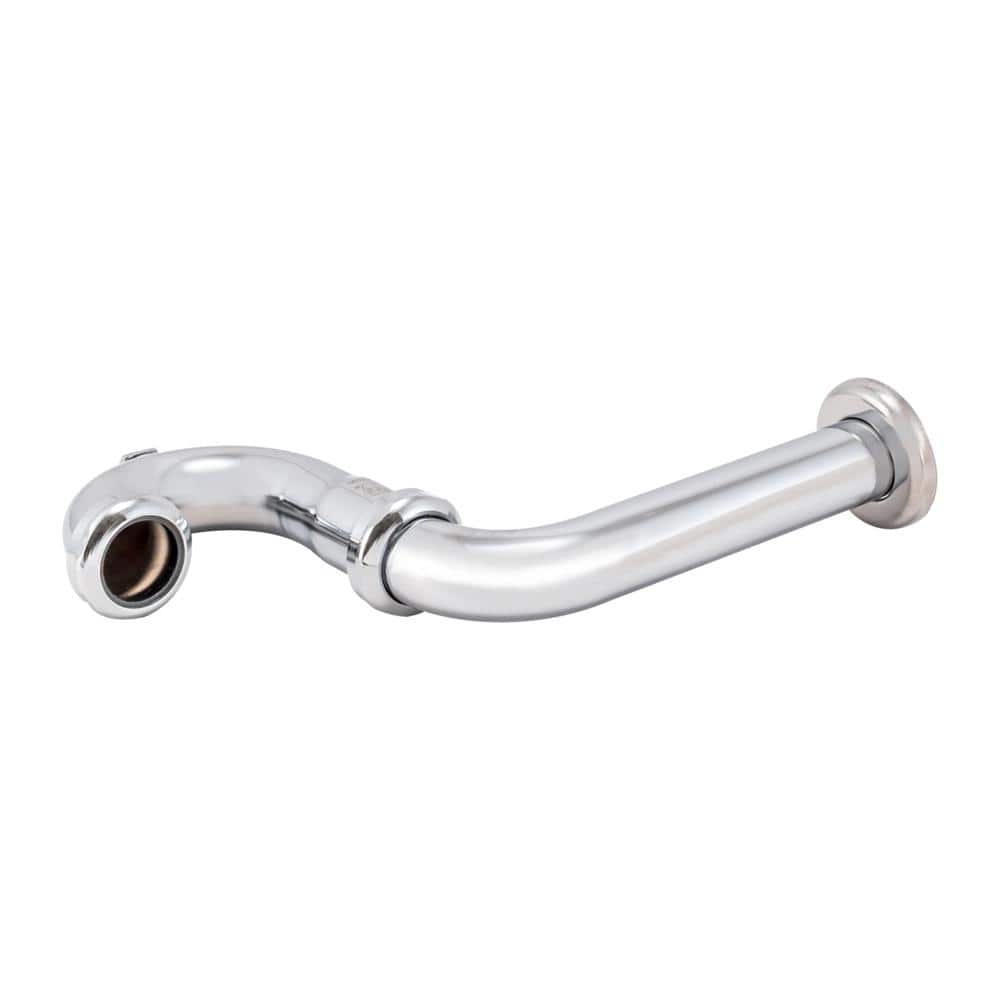 Eastman 1-1/4 Inch Chrome Brass P-Trap with Cleanout